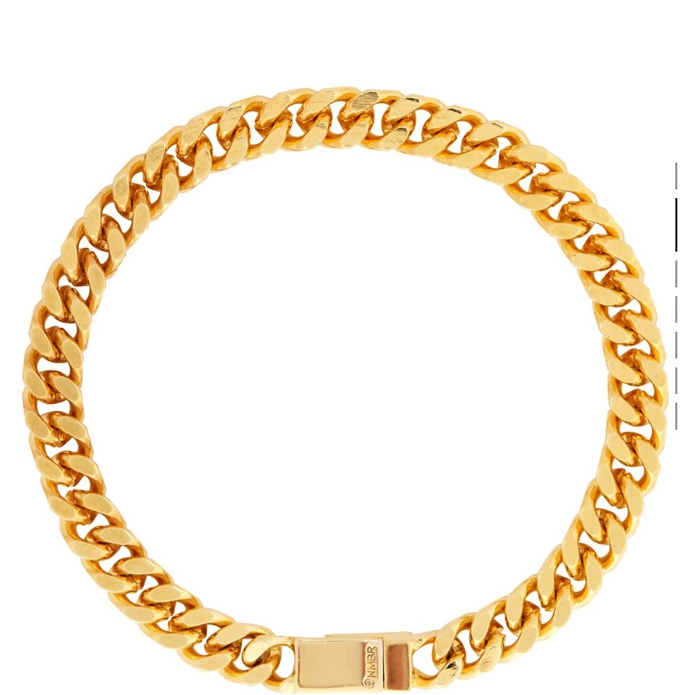 Numbering gold bracelet